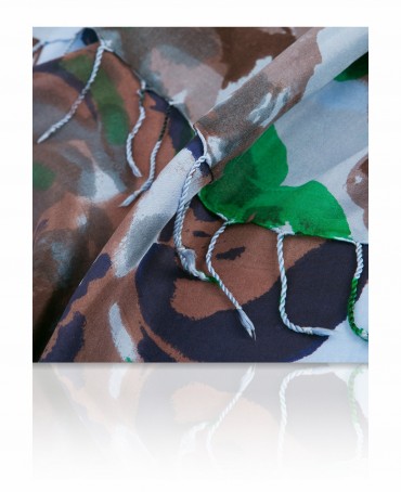 Палантин Женский S40-BIG.FL/BL.BE